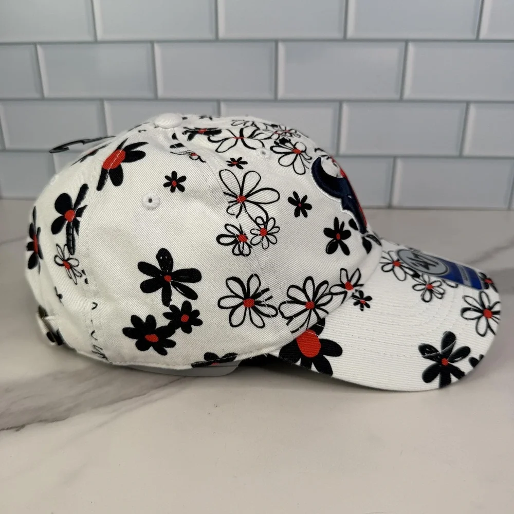 Houston Texans Hat Cap Strap Back NFL Daisy Floral Embroidered Kids Football 47